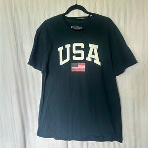 Men’s USA Graphic Navy Blue T-Shirt